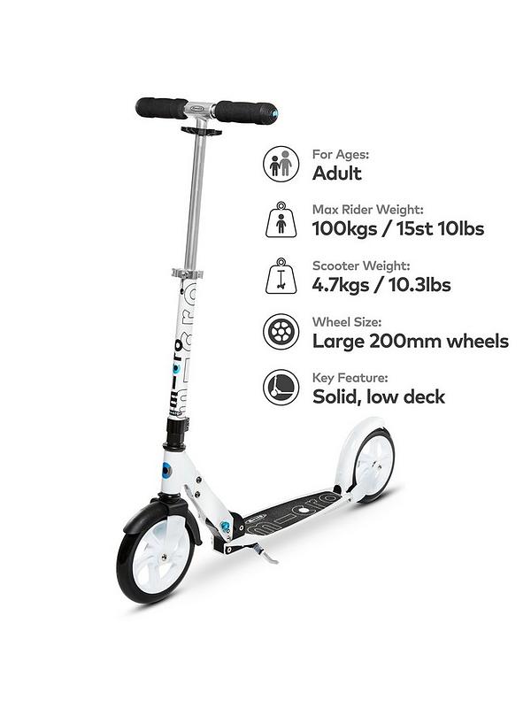 Image 2 of 6 of Micro Scooter Micro White Scooter