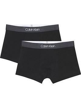 calvin-klein-boys-2-pack-logo-waist-trunks-black