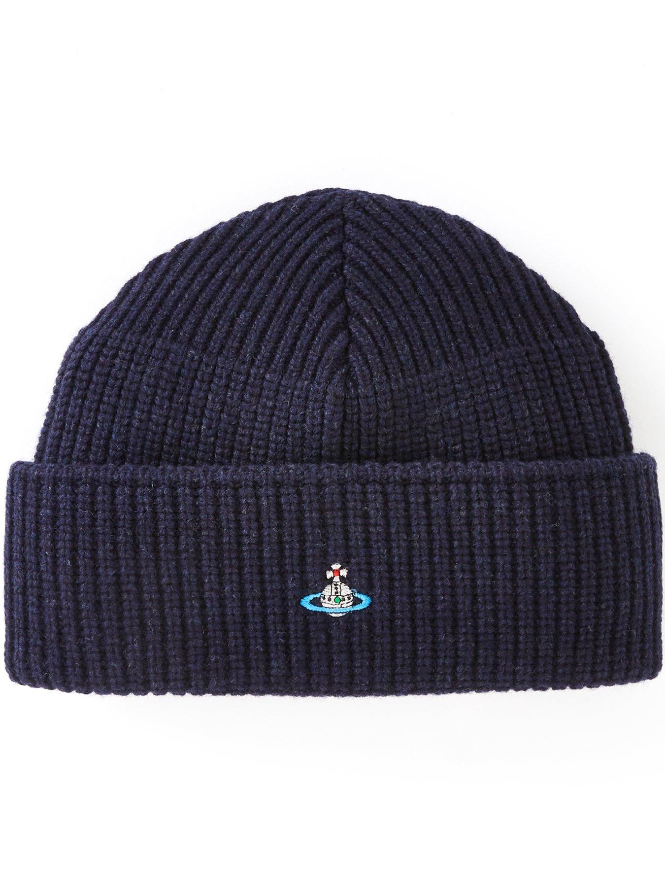 Vivienne Westwood Orb Logo Knitted Beanie Hat very.co.uk