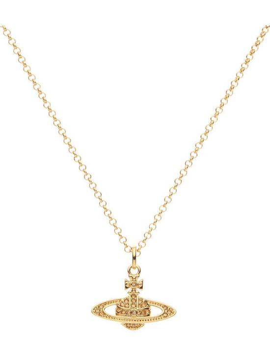 Vivienne Westwood Men’s Orb Mini Bas Relief Chain Necklace - Gold ...