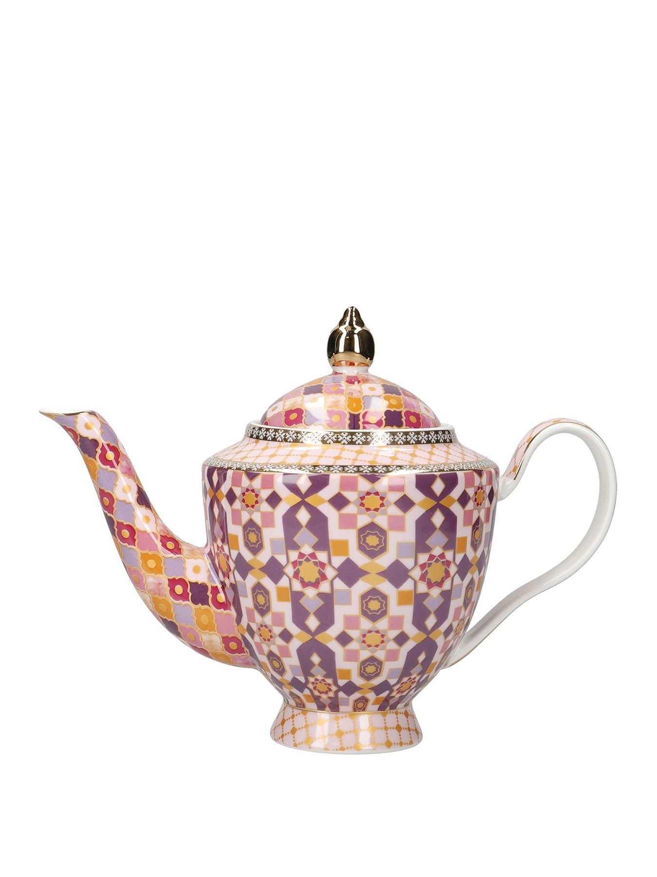 Product photograph of Maxwell Williams Kasbah Porcelain Teapot With Infuser In Rose from very.co.uk