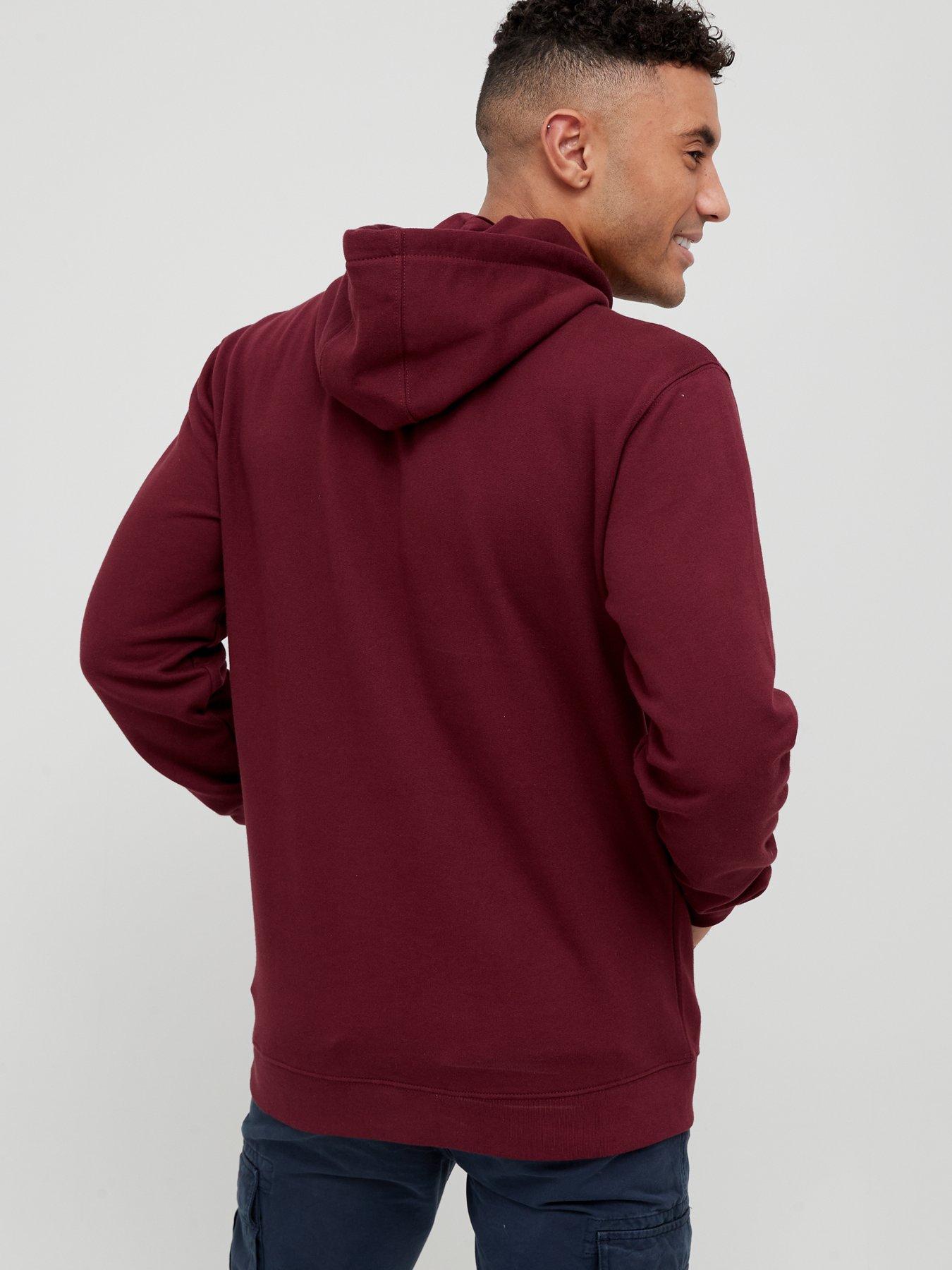 Burgundy vans cheap hoodie