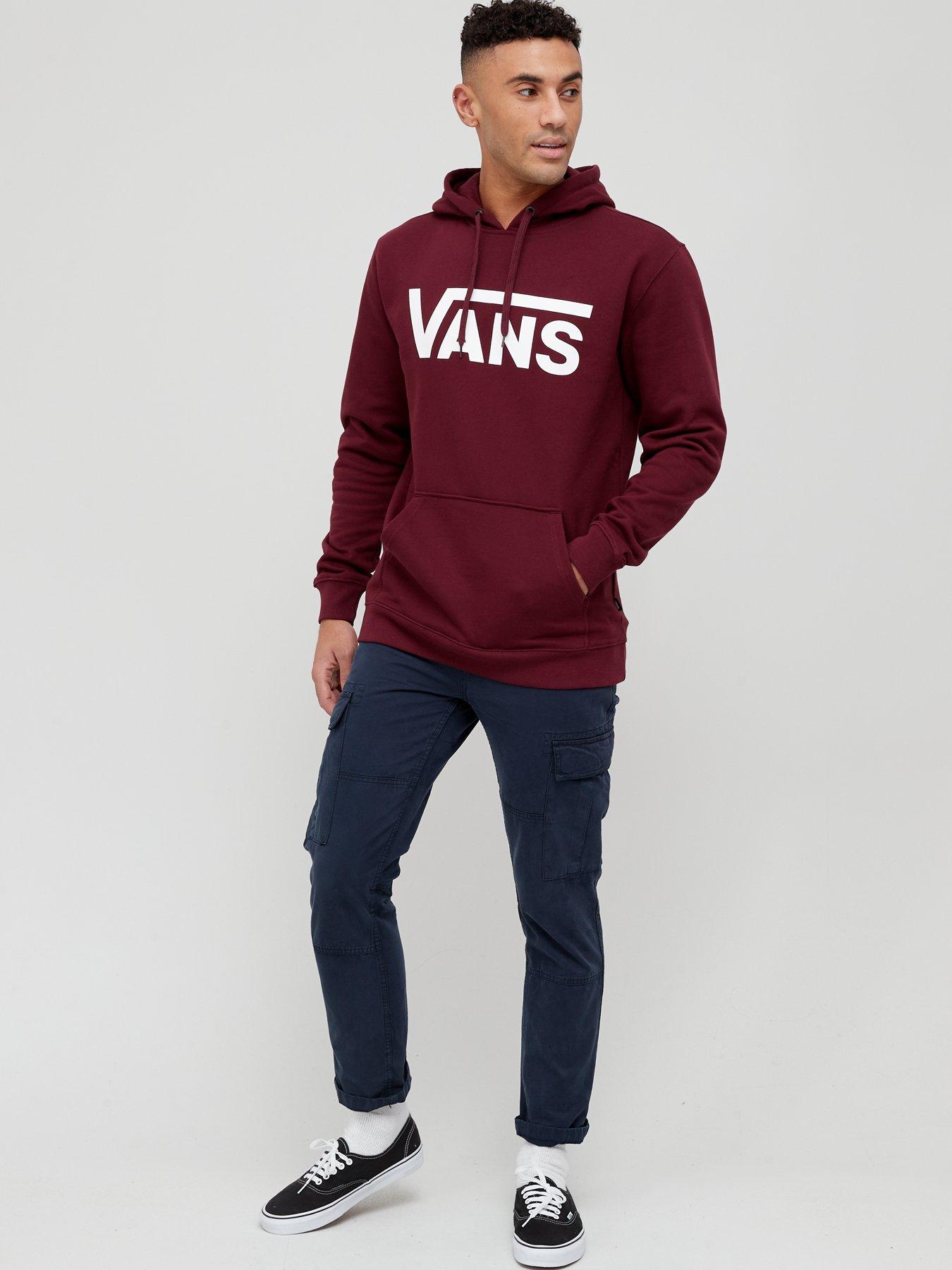 Vans burgundy clearance hoodie