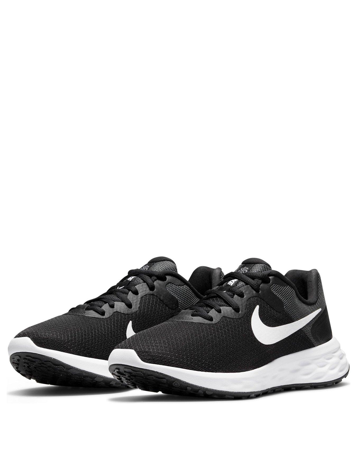 Nike training shoes store black and white