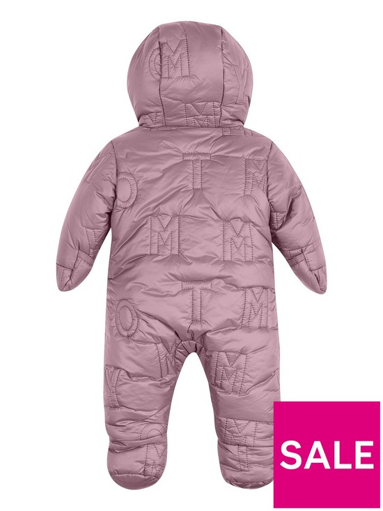 back image of tommy-hilfiger-baby-girls-ski-suit-pink