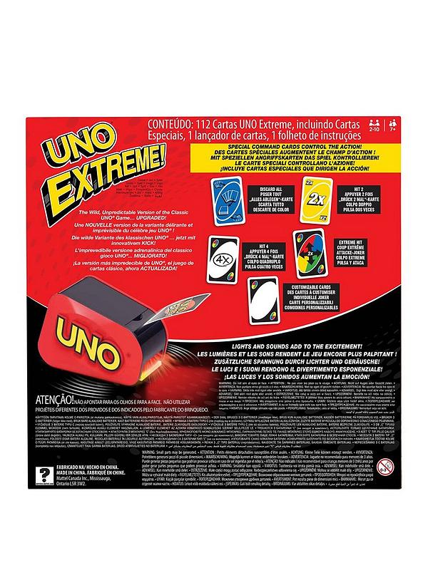 Image 2 of 7 of Uno Extreme Card Game with Lights and Sounds for Kids