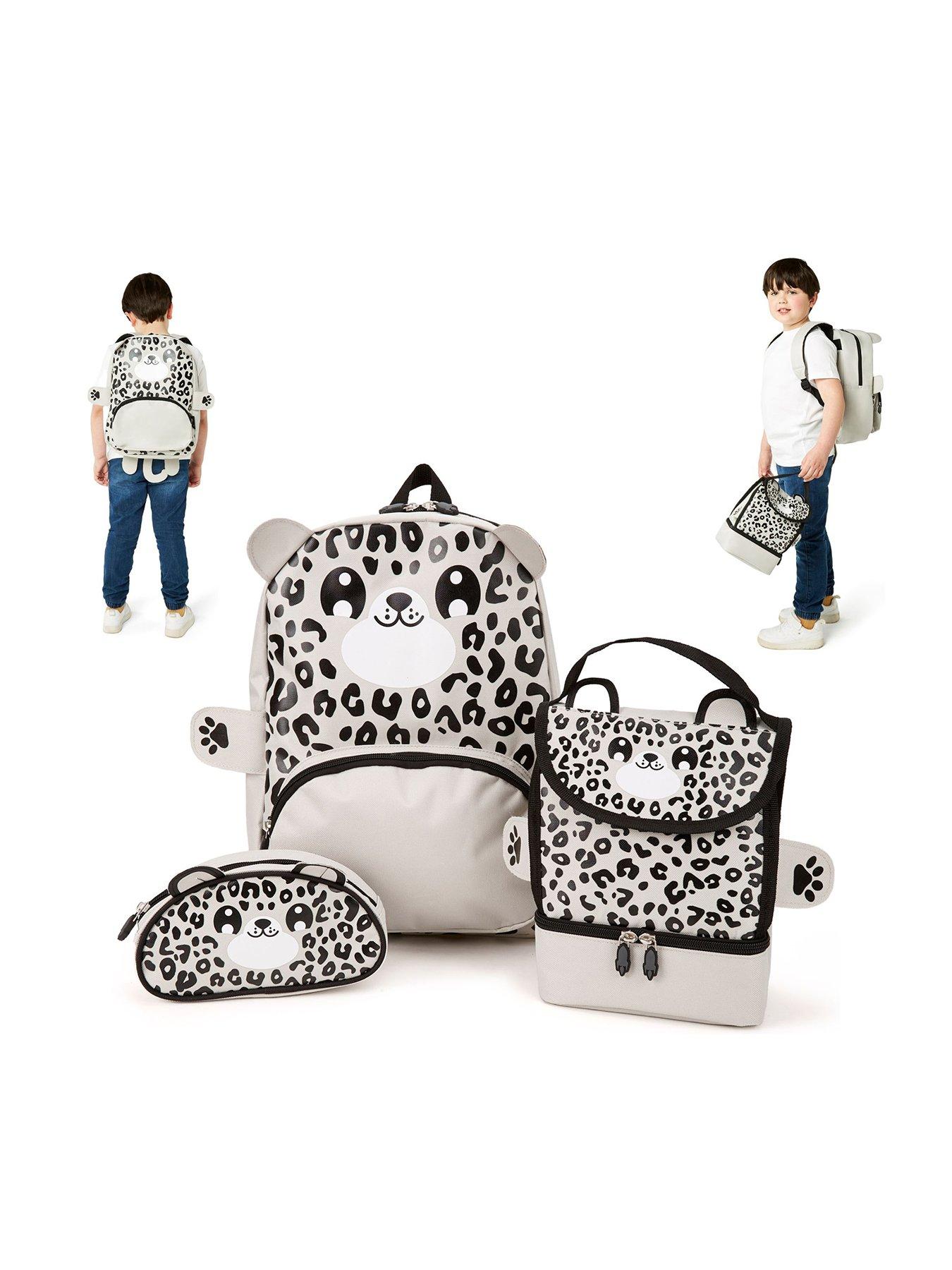 Snow Leopard Backpack, Lunchbag  &  Pencil Case Set