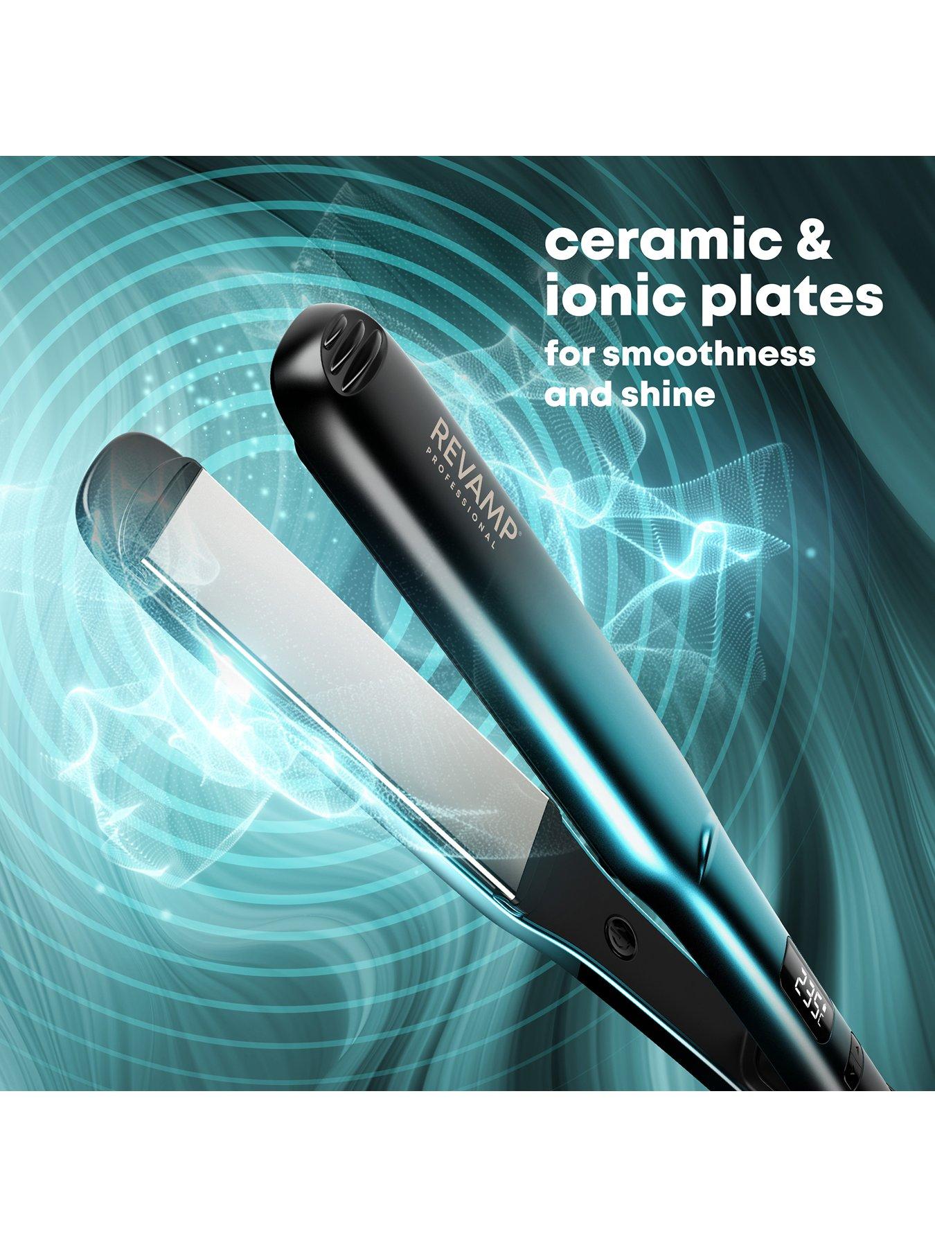 Image 3 of 8 of Revamp Wide Ultra X Shine Ceramic Hair Straightener