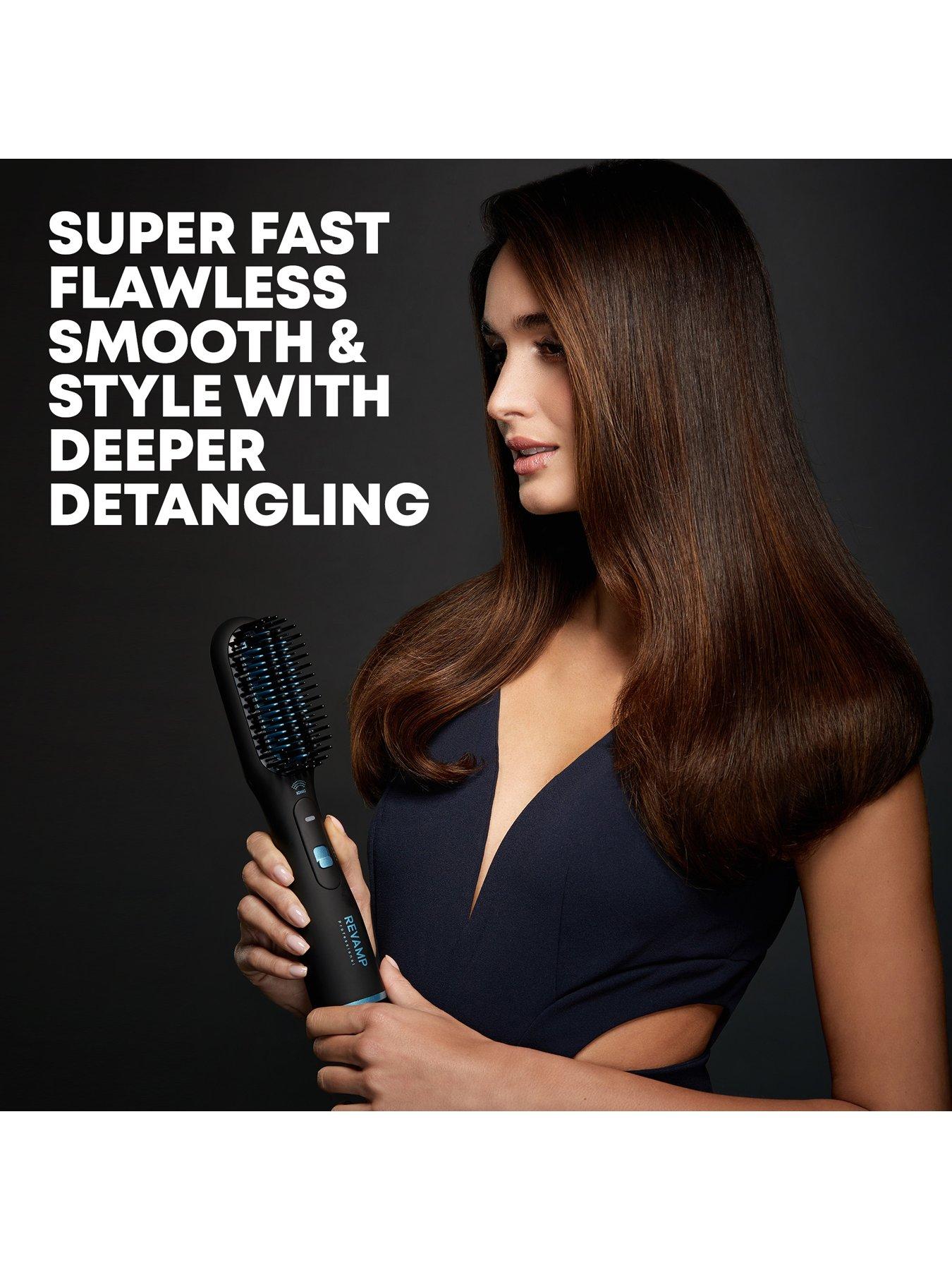 Dry and outlet style hot air hairbrush