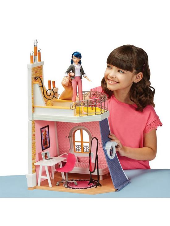 front image of miraculous-2-in-1-balcony-bedroom-playset