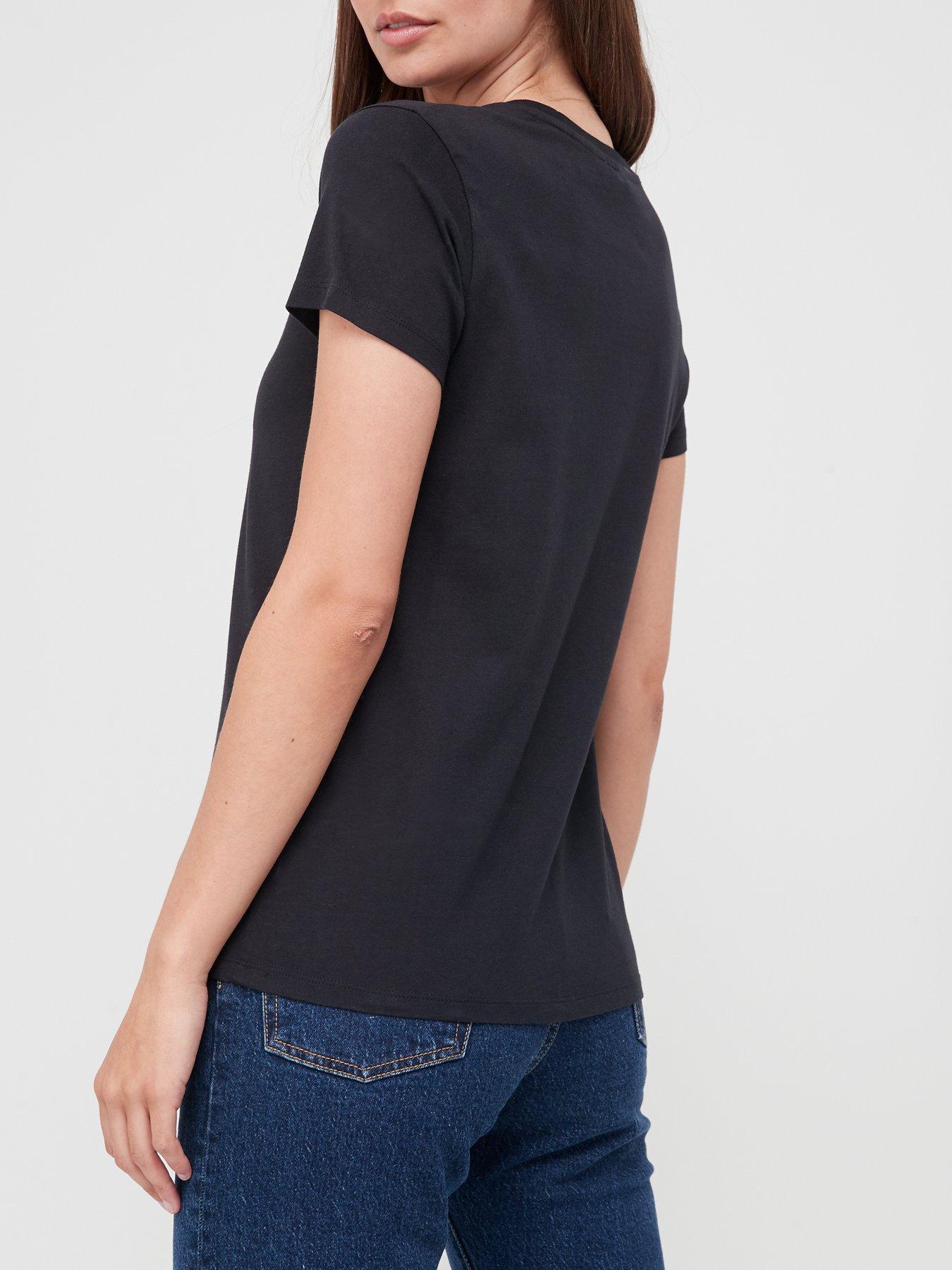 Image 2 of 4 of Levi's Perfect T-shirt - Mineral Black Cotton