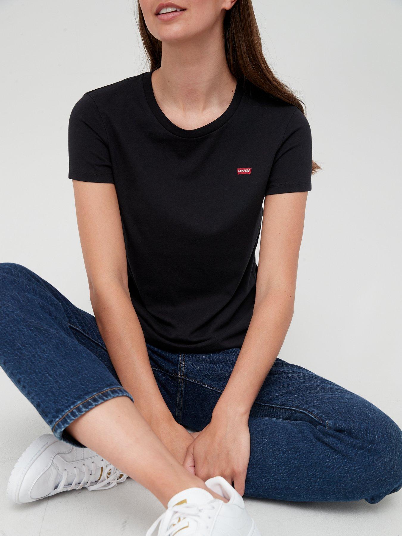 Image 4 of 4 of Levi's Perfect T-shirt - Mineral Black Cotton