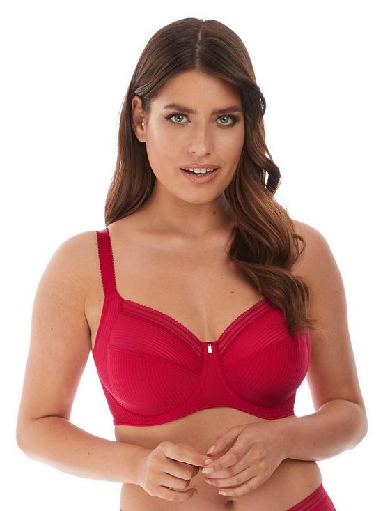 front image of fantasie-fusion-underwirednbspfull-cup-side-support-bra-red