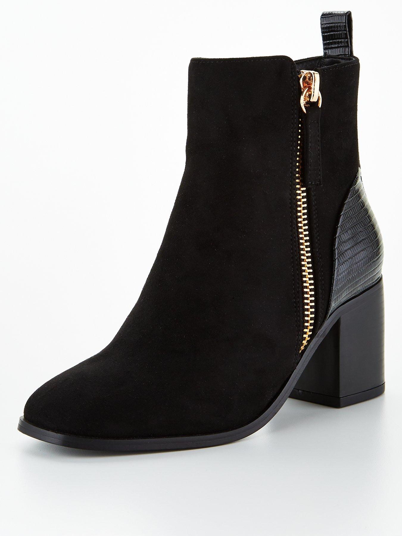 black ankle boots very