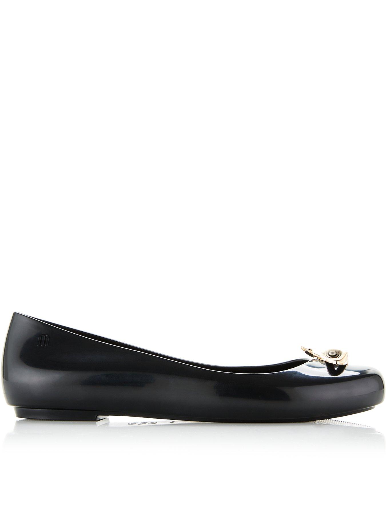 Vivienne Westwood For Melissa Black Space Orb Flat Shoes