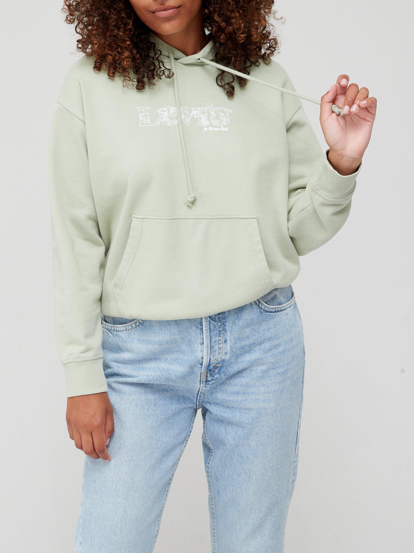 Hoodies & Sweatshirts 100% Cotton Vintage Logo Standard Hoodie - Green