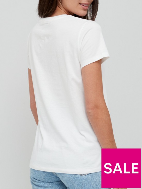 stillFront image of levis-the-perfect-t-shirt-with-seasonal-sportswear-logo-white
