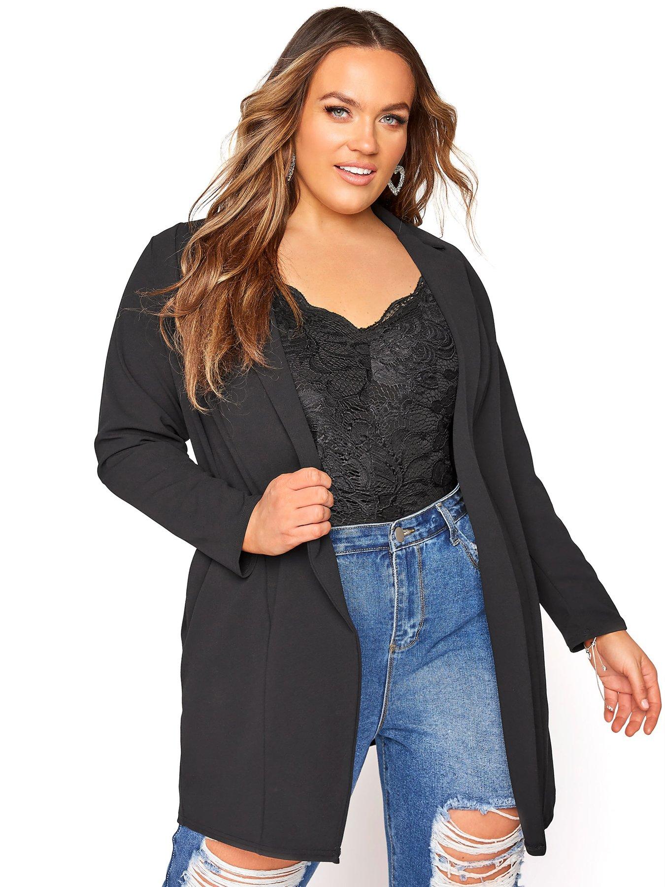 womens plus blazer jacket