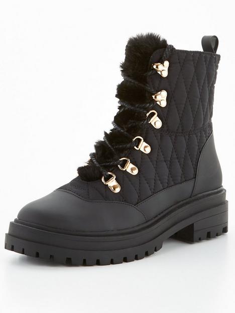 v-by-very-quilted-nylon-lace-up-boot-with-faux-fur-black