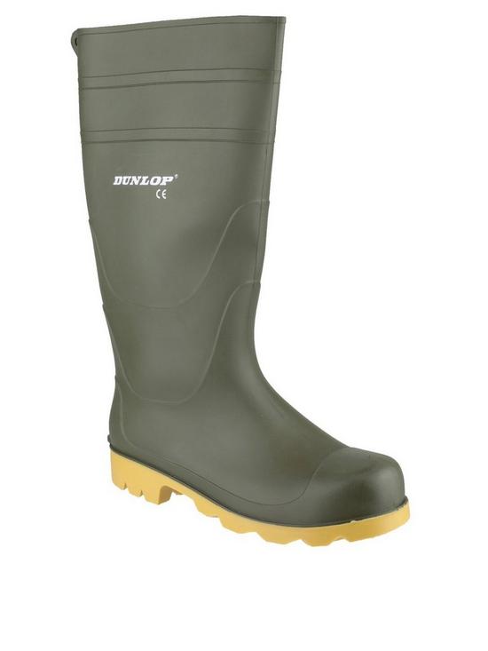 front image of dunlop-universal-wellington-boot-green