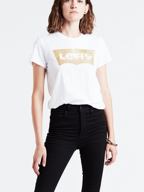 levis-gold-foil-batwing-logo-perfect-tee-white