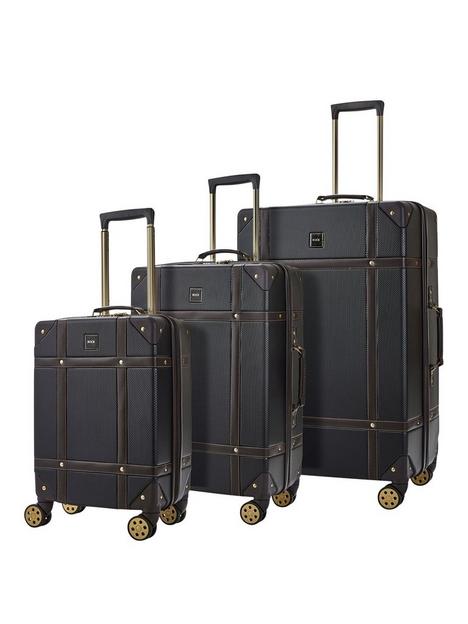 rock-luggage-vintage-8-wheel-suitcases-3-piece-set-black