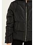 quiz-chevron-padded-hooded-coat-blackoutfit