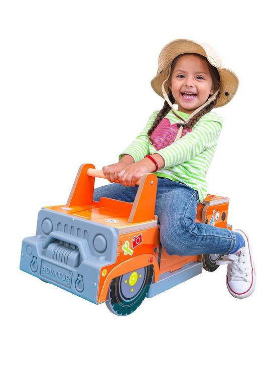 front image of kidkraft-jeep-ride-on-playset-safari