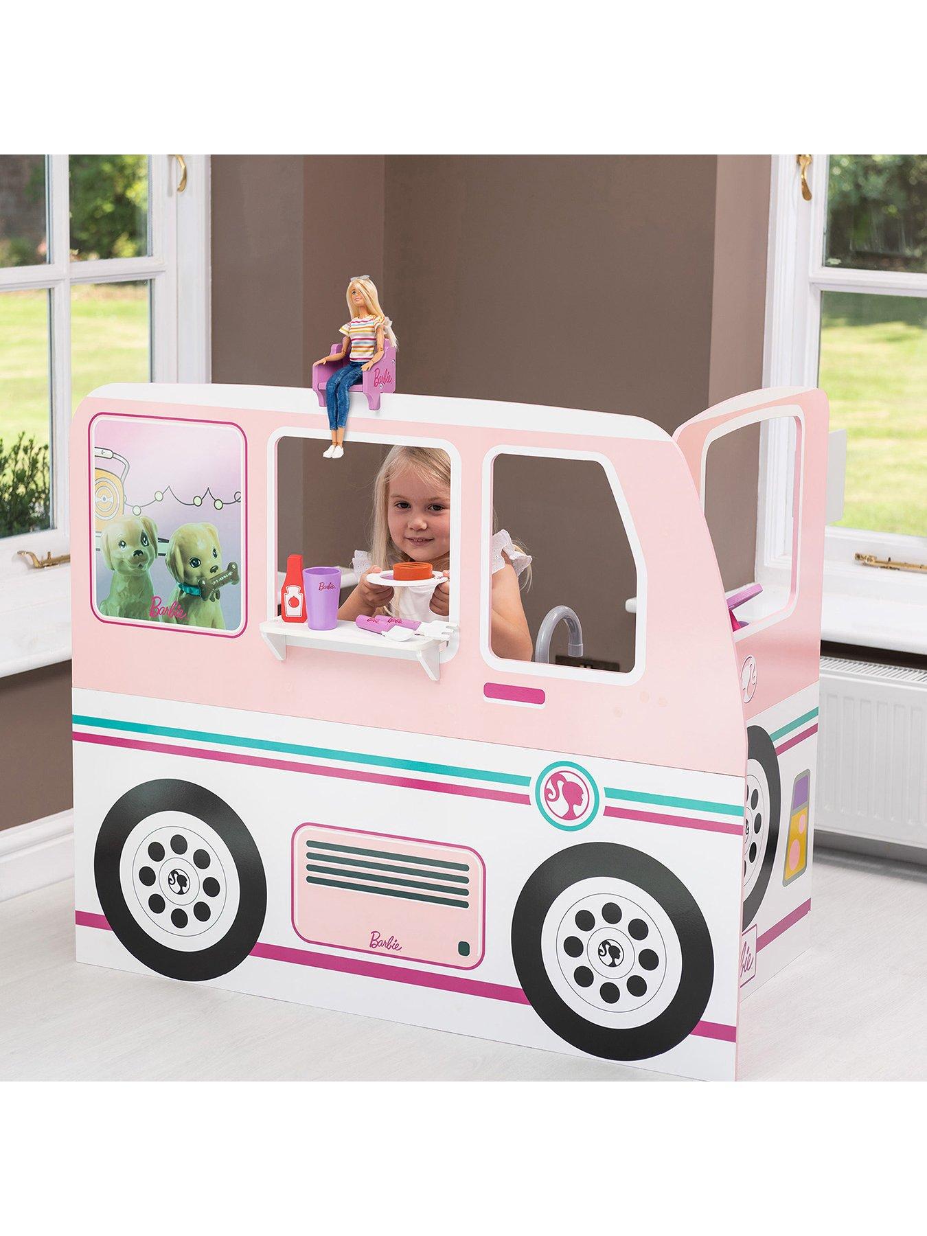 Barbie camper best sale ride on toy