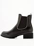  image of v-by-very-stud-trim-chelsea-boot-black