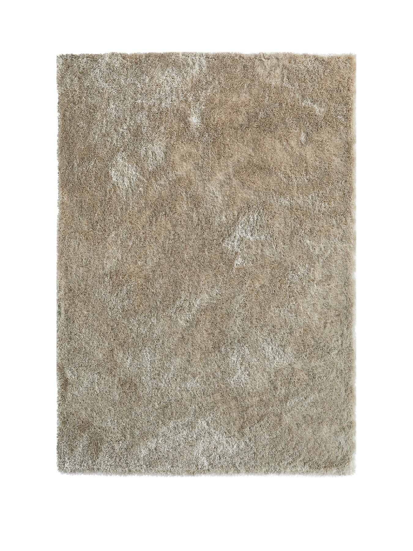 Product photograph of Luxe Collection Glamour Shaggy Rug from very.co.uk