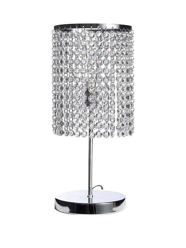 Crystal Style Table Lamp Very Co Uk, High Quality Crystal Table Lamps