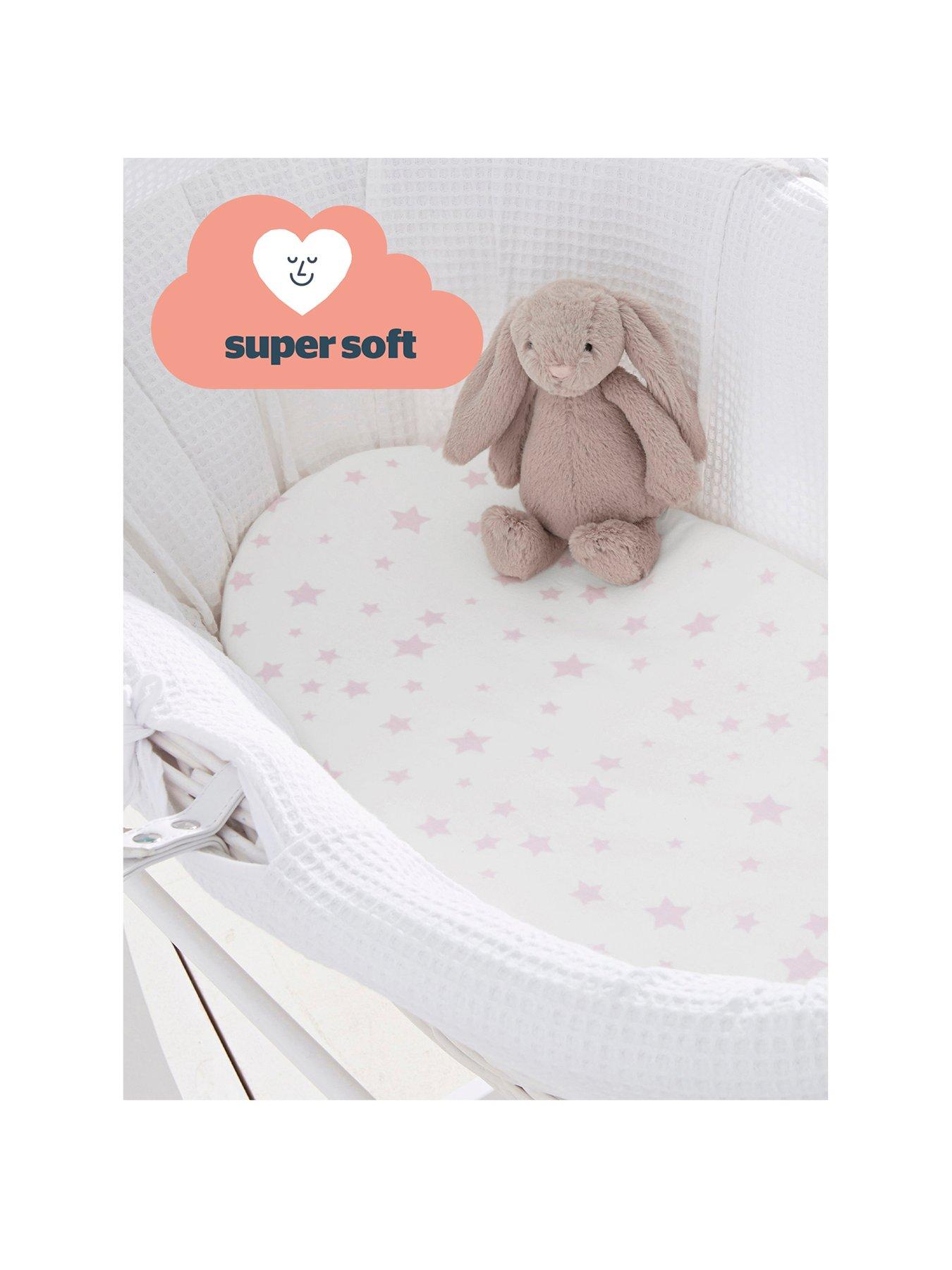 Moses basket mattress fitted 2024 sheet