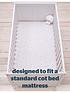  image of silentnight-safe-nights-6-x-fitted-sheets-cot-bed-greywhite