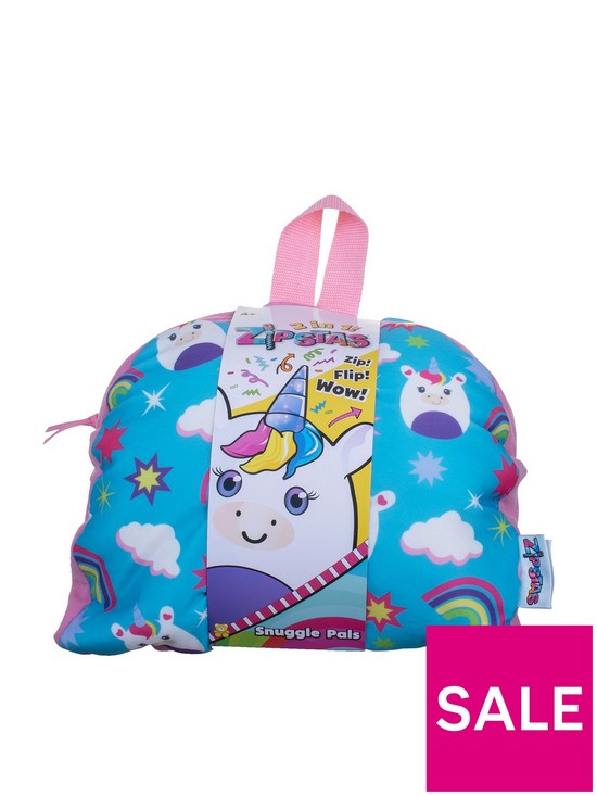 stillFront image of zipstas-snuggle-pals-2-in-1-reversible-girls-backpack-to-unicorn-soft-toy