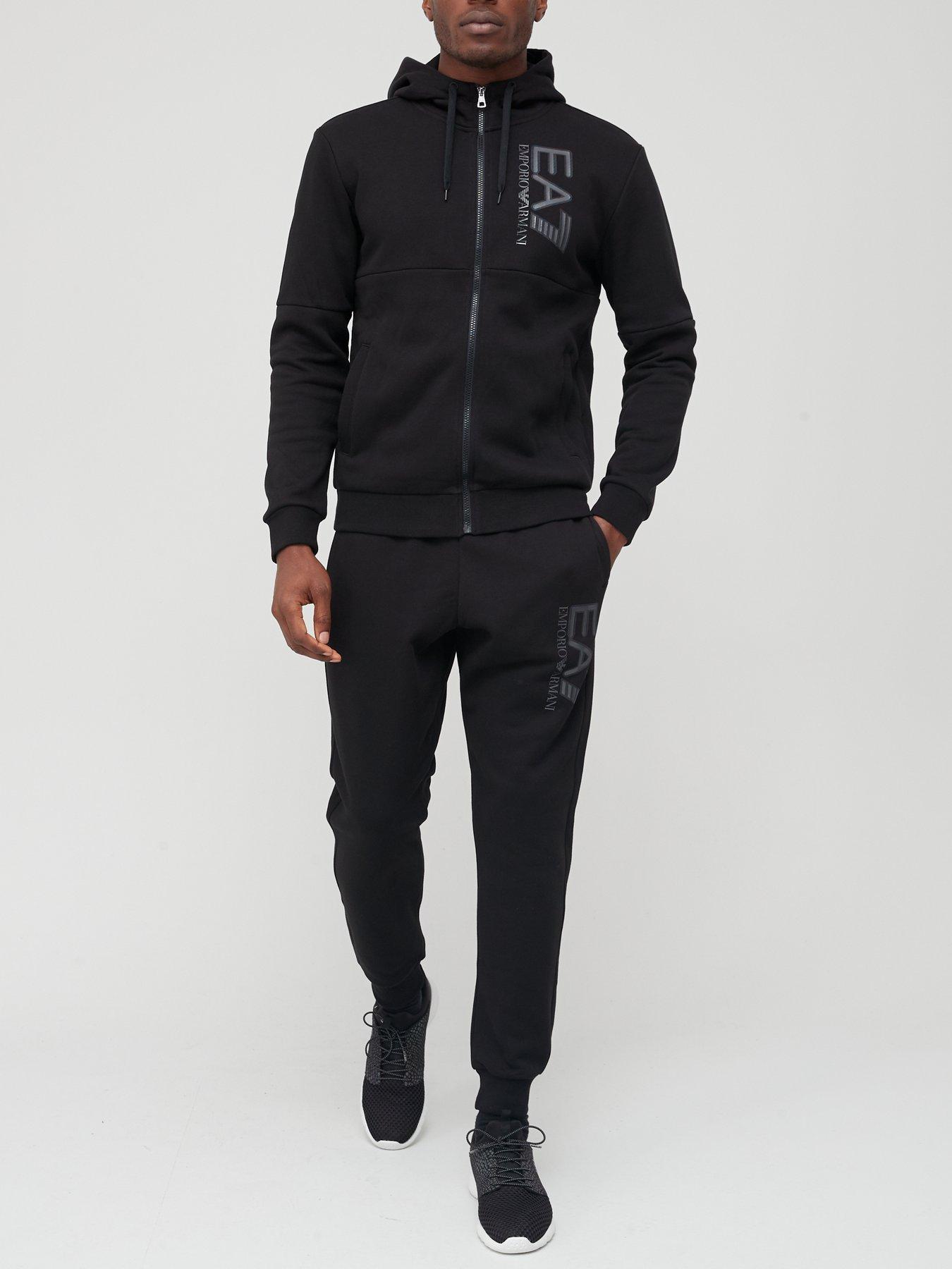 ea7 emporio armani visibility tracksuit grey