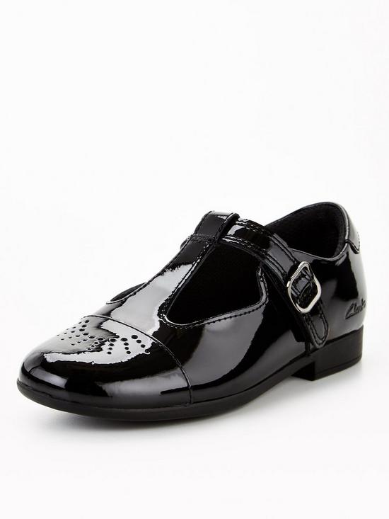 front image of clarks-girls-scala-spirit-t-bar-school-shoes-black-patent