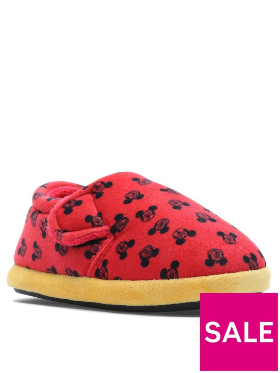 front image of clarks-toddler-fluffy-waltz-slippers
