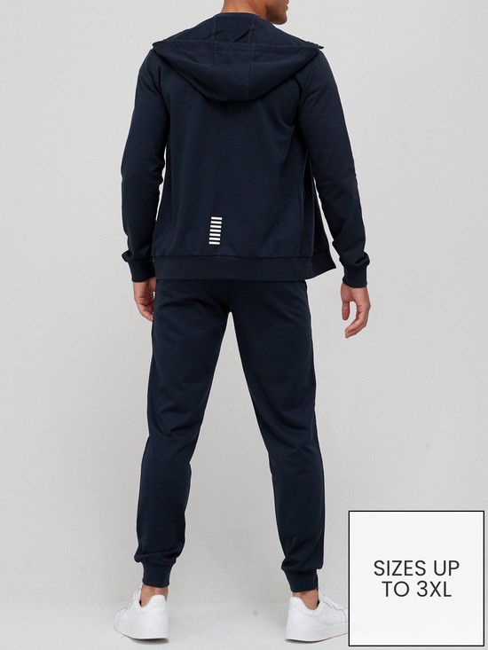 stillFront image of ea7-emporio-armani-core-id-hooded-tracksuit-navy