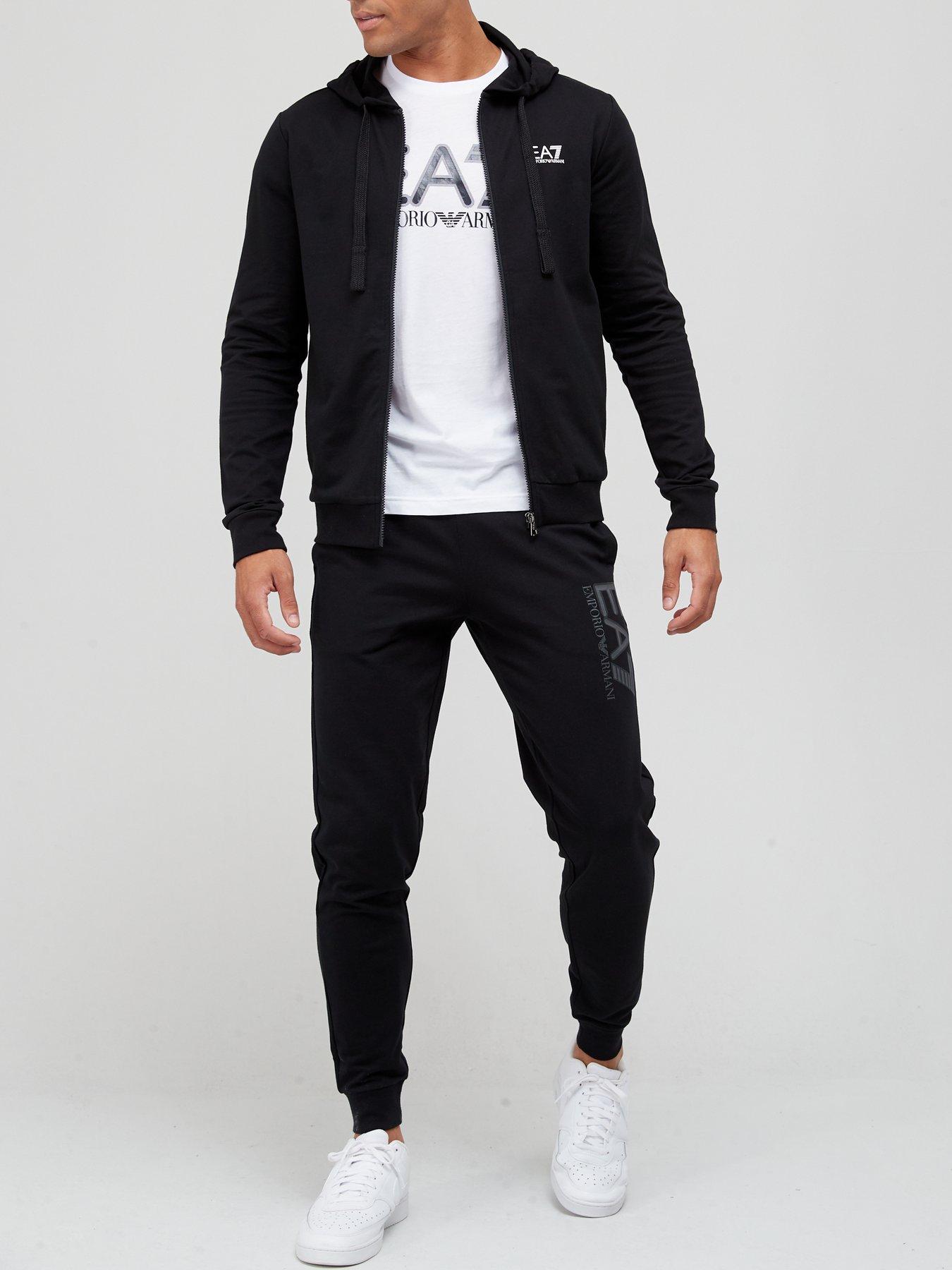 Ea7 zip up hoodie deals