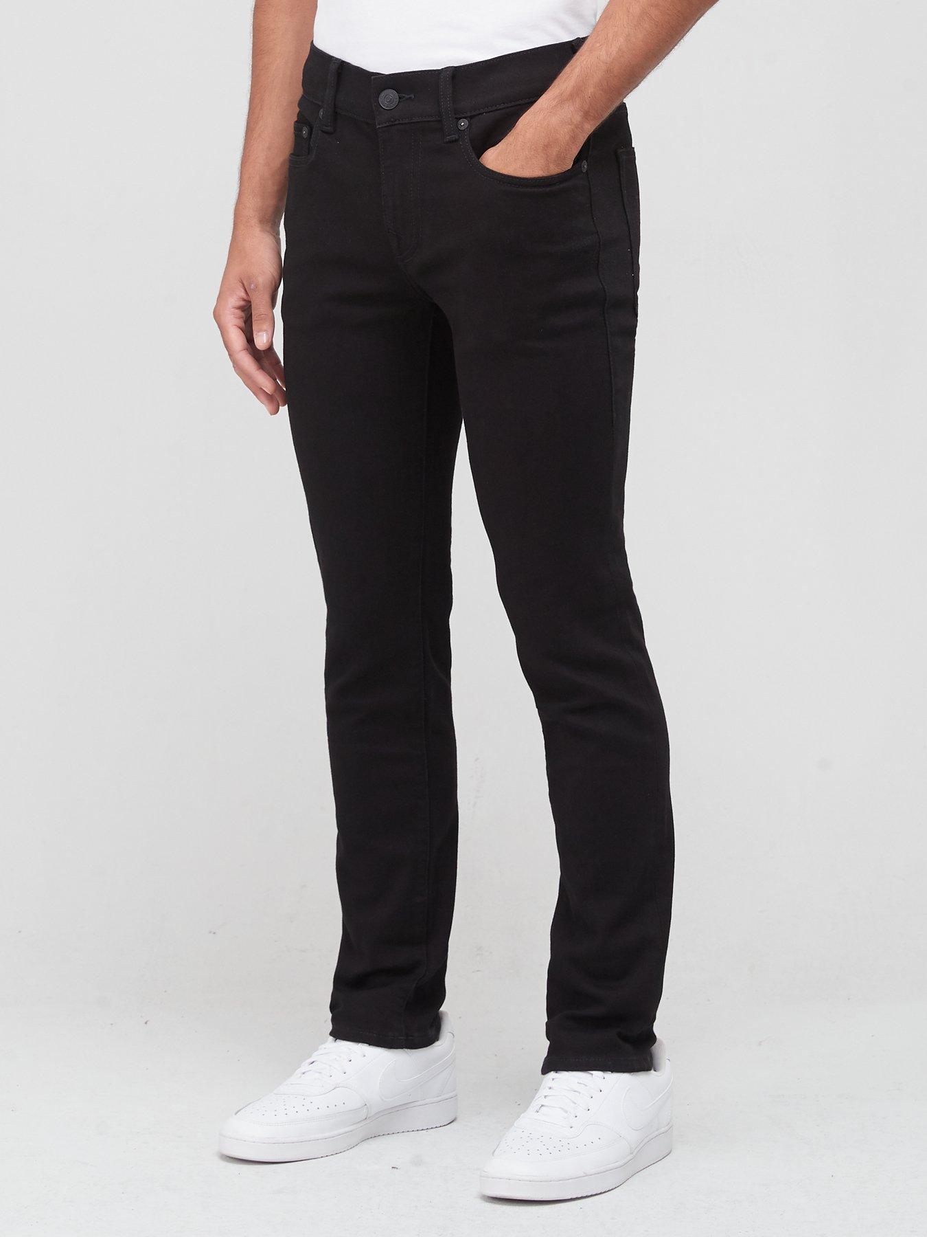 Black slim fit store true religion jeans