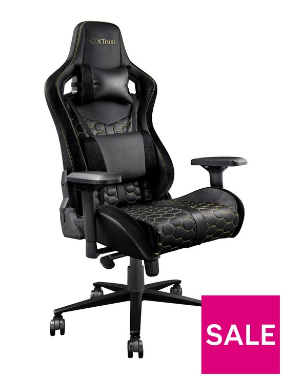 front image of trust-gxt712-resto-pro-premium-gaming-chair-full-adjustablenbspamp-ergonomic-design