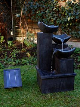 Product photograph of Streetwize Solar Powered Water Feature - Cascading Slate from very.co.uk