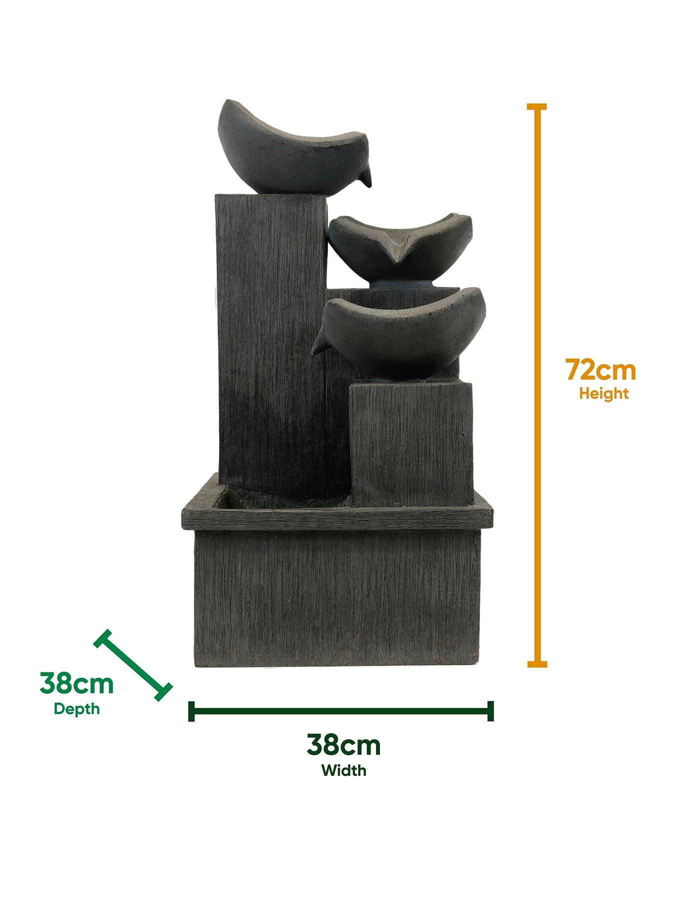 Image 2 of 7 of Streetwize Solar Powered Water Feature - Cascading Slate