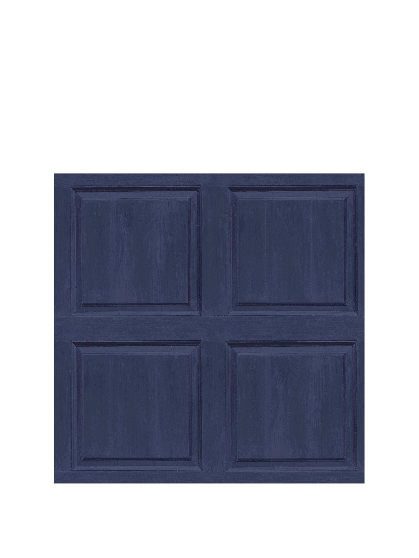 Product photograph of Arthouse Washed Panel Navy Sw12 Wallpaper from very.co.uk