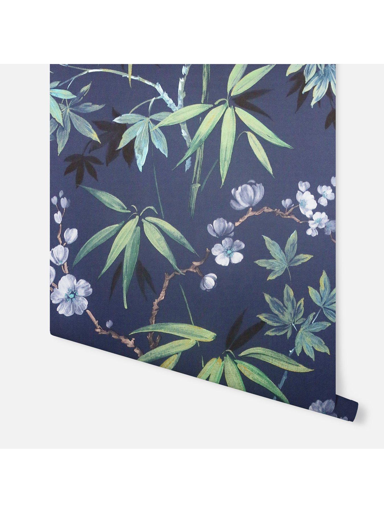 Image 4 of 5 of ARTHOUSE Jasmine Garden Navy Sw12 Wallpaper