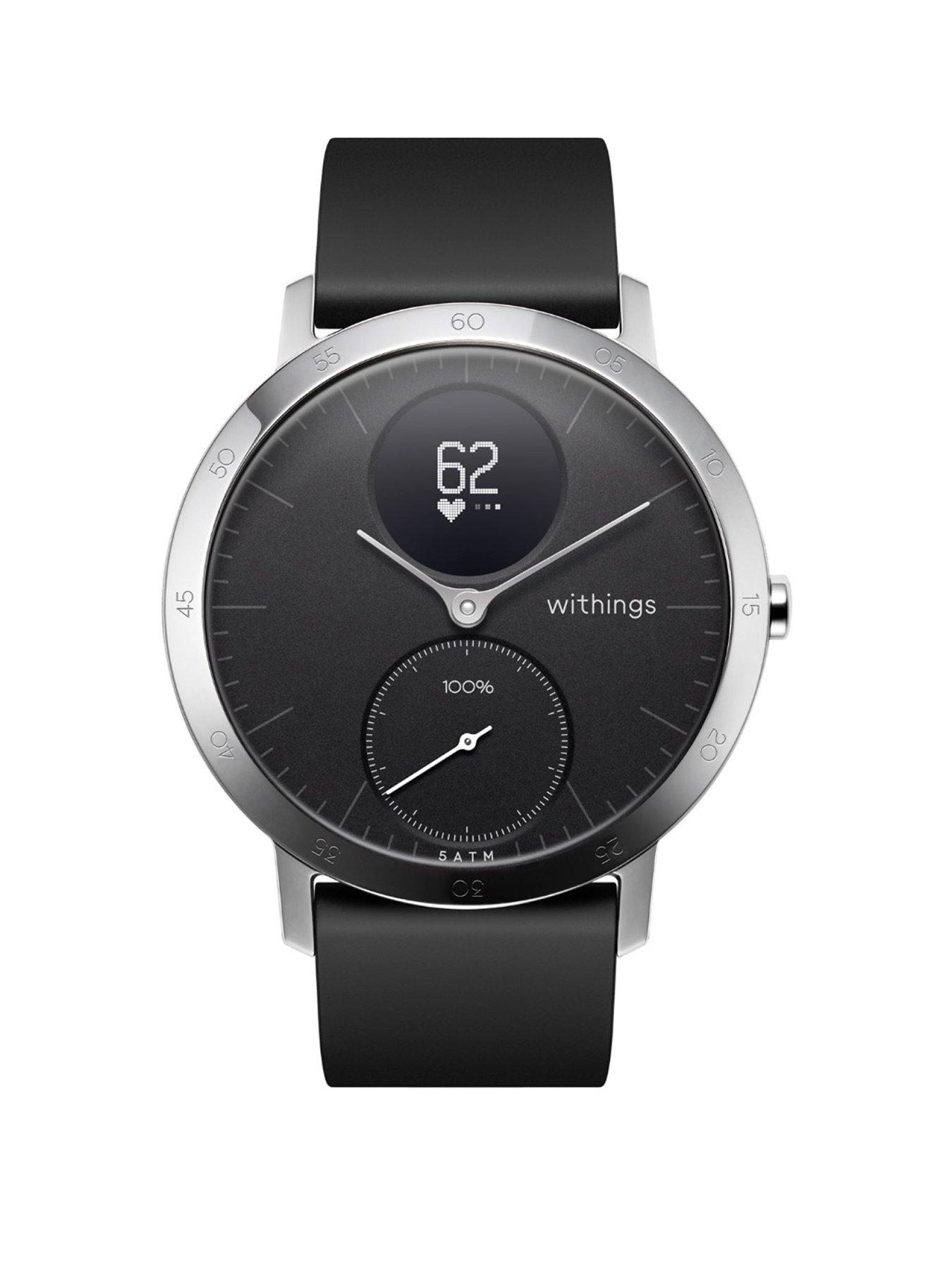 Withings Steel HR SPORT Hybrid Smartwatch Activity Tracker with