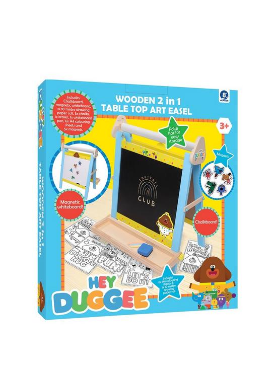 stillFront image of hey-duggee-wooden-table-top-easel