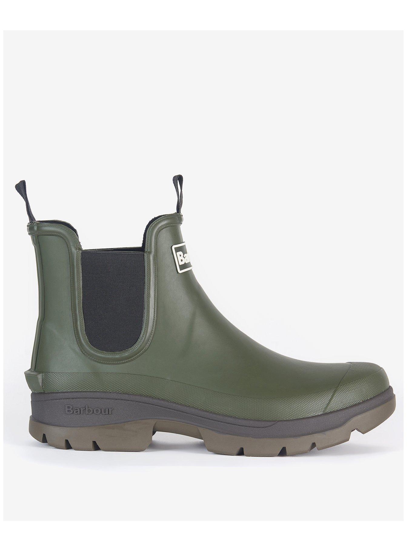 HUNTER Original Khaki Chelsea Wellington Boots\n in Green for Men Mens Shoes Boots Wellington and rain boots 