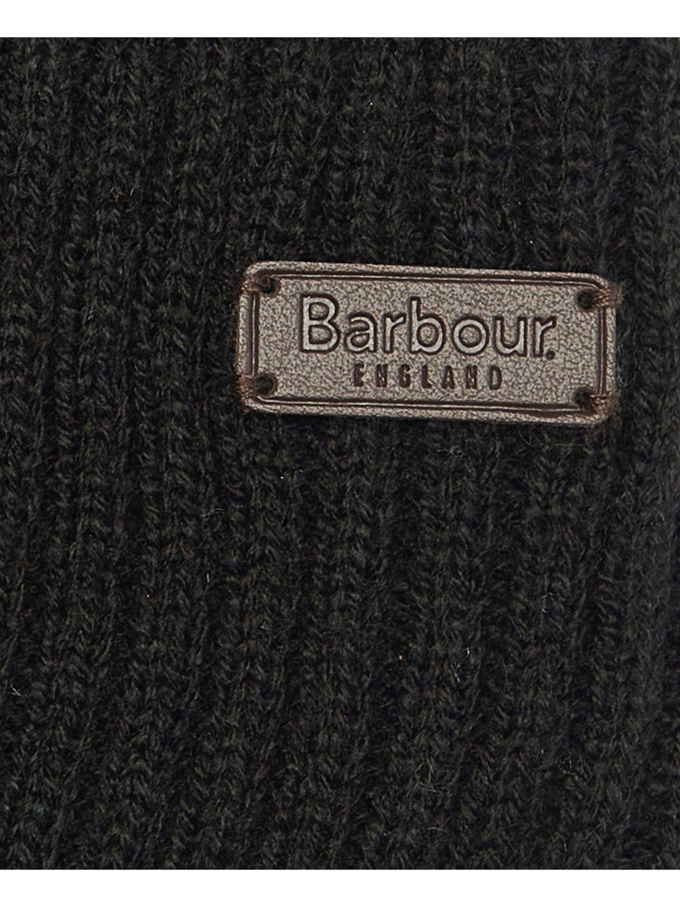 Image 4 of 4 of Barbour Crimdon Beanie &amp; Scarf Gift Set - Black